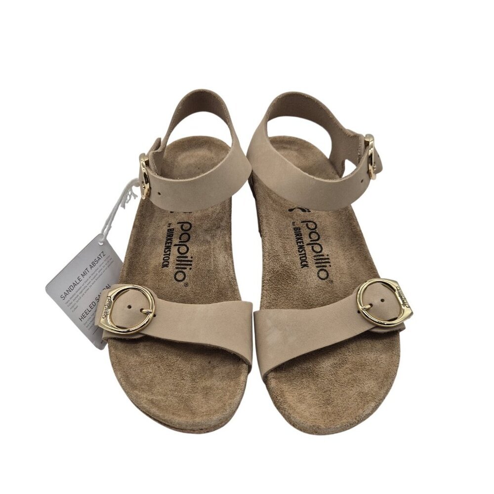 Papillio Birkentsock Women's Size 10 US 41 EU Soley Ring Tan Sandals Wedge (231)